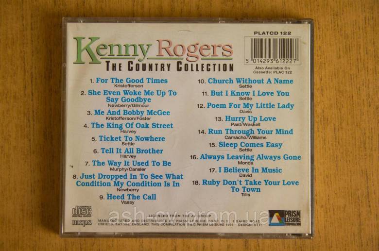 Музичний диск CD. KENNY ROGERS 1996 - фото фото фото 2