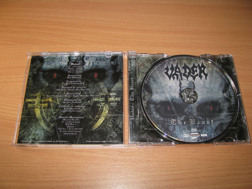 VADER - The Beast   (2004 Metal Blade,1st press) - фото фото фото 1