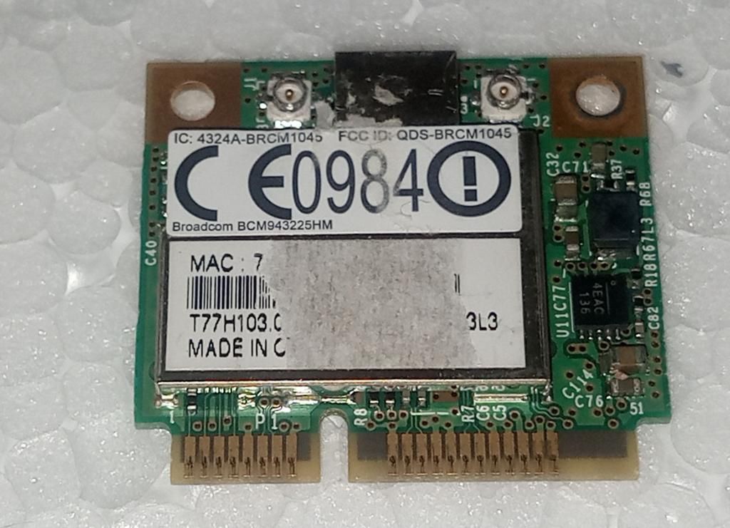 WIFI адаптер з ноутбука ACER ASPIRE 7551G 7741G Broadcom BCM943225HM T77H103 - фото фото фото 2
