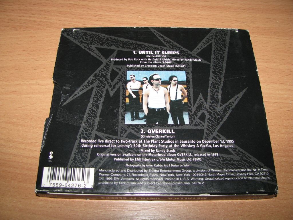 METALLICA - Until It Sleeps  (1996 Elektra USA) - фото фото фото 1