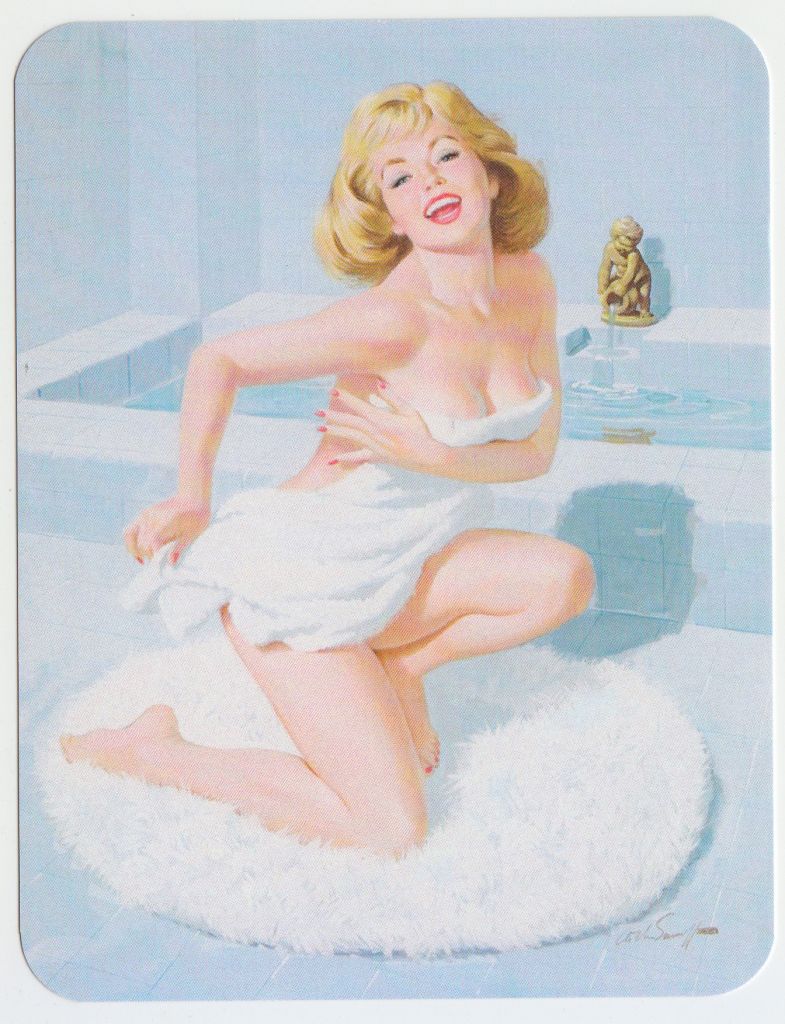 Открытка 11 x 14 см Девушка Ню Pin-Up - фото фото фото 0