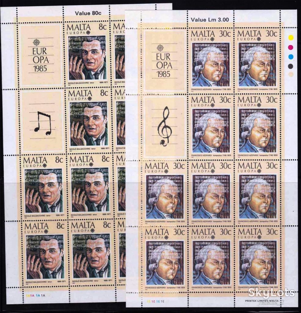 Мальта 1985 г   MNH -  личности - 2а к/б - фото фото фото 0
