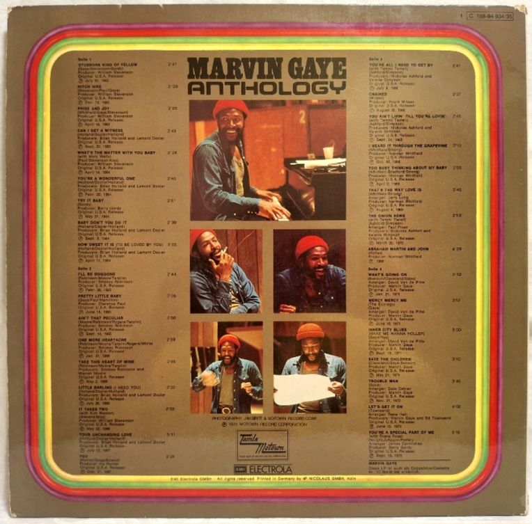 Marvin Gaye - Anthology - 1962-73.  (2LP). 12. Vinyl. Пластинки. Germany. - фото фото фото 2