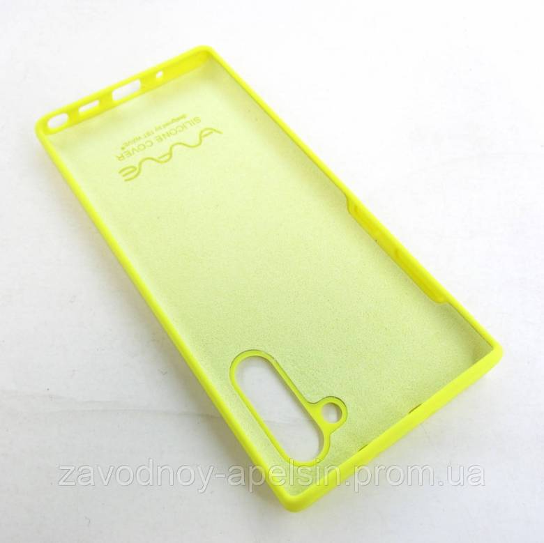Samsung N970 Note 10 Силиконовый чехол (желтый) - фото фото фото 1