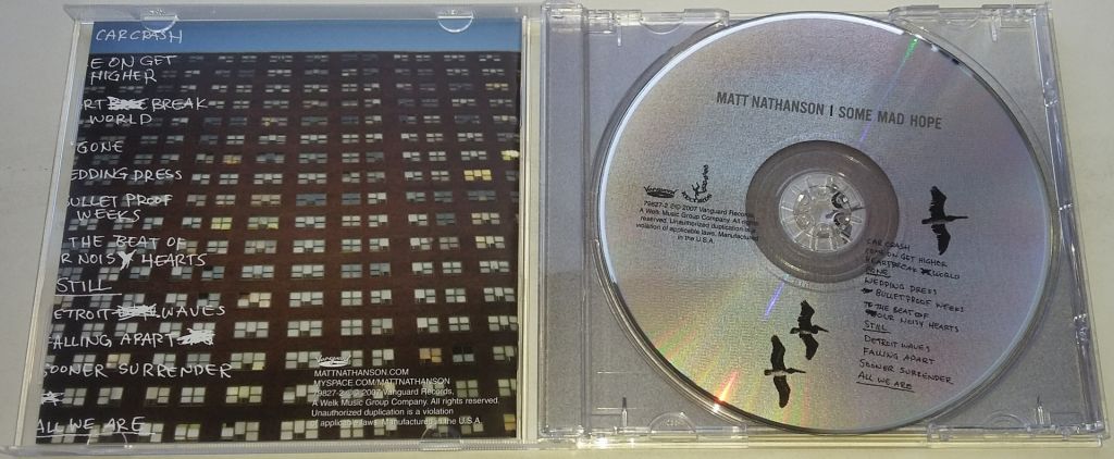 MATT NATHANSON  Some Mad Hope CD US - фото фото фото 1
