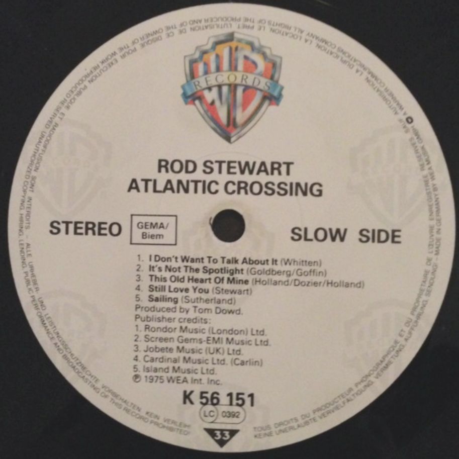 Rod Stewart - Atlantic Crossing - 1975.   (LP). 12. Vinyl. Пластинка. Germany - фото фото фото 3
