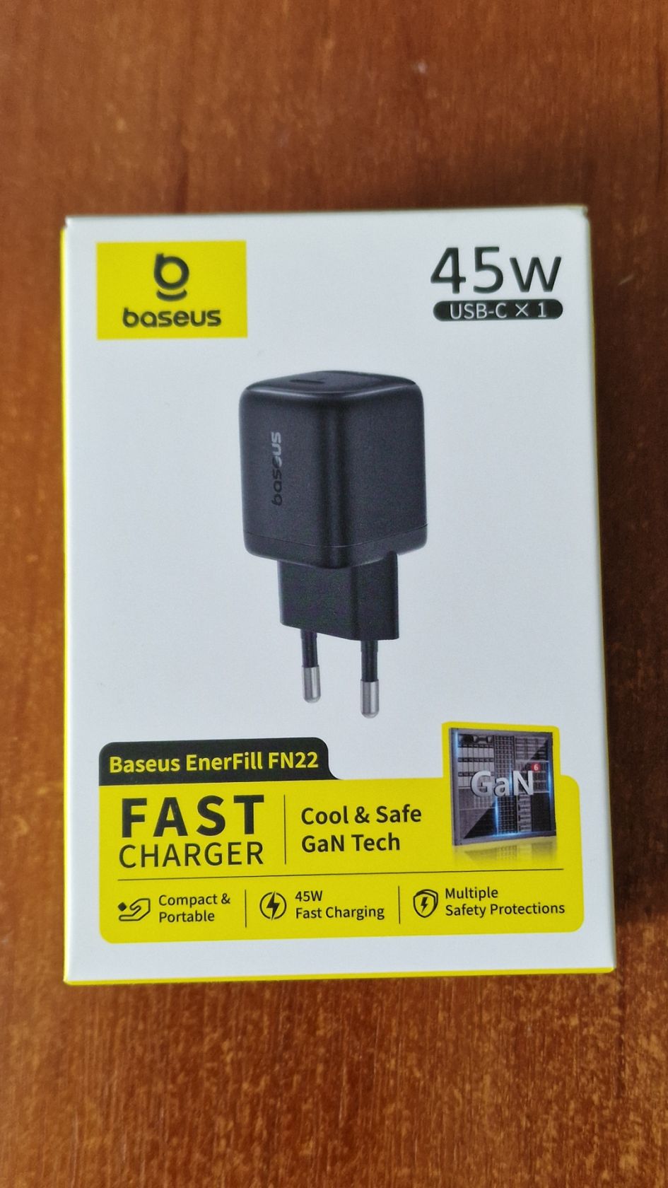 Зарядний пристрій Baseus EnerFill FN22 GaN 45w USB-C - фото фото фото 1