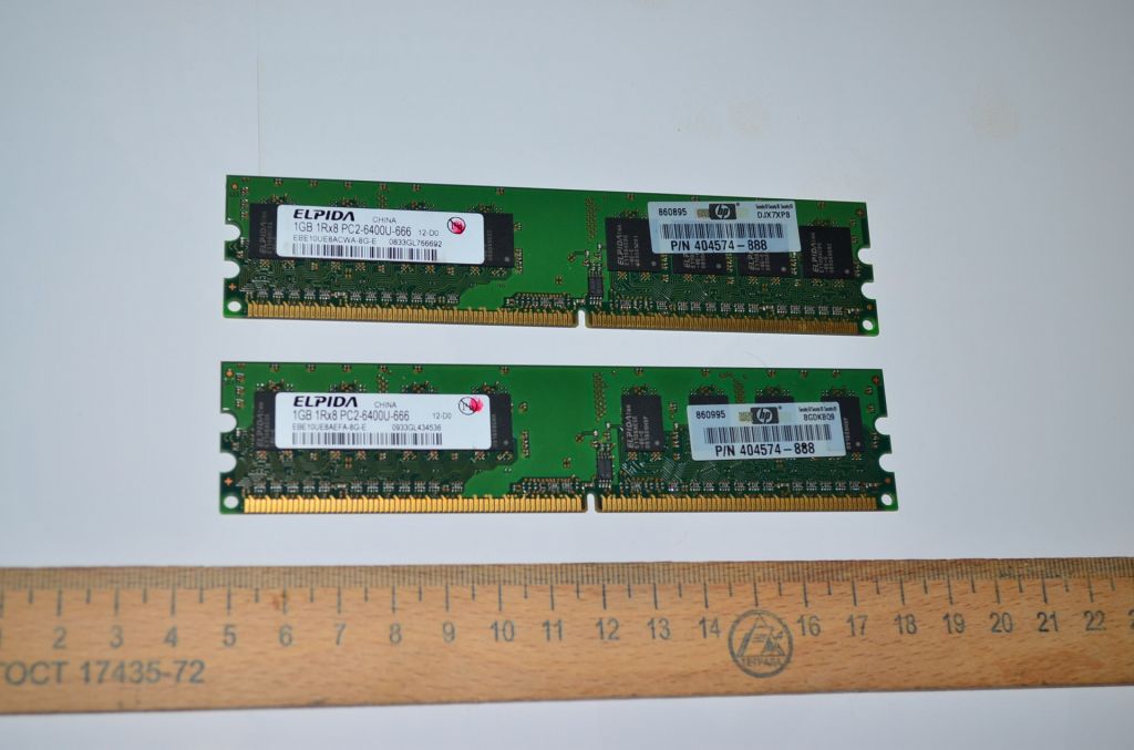 2Gb     (2x1Gb) DDR2 800MHz PC2-6400 Intel/AMD  Б/У - фото фото фото 0