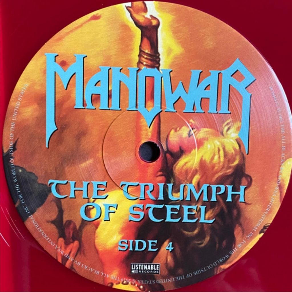Manowar - The Triumph Of Steel - 1992.  (2LP). Colour Vinyl. France. S/S. - фото фото фото 9