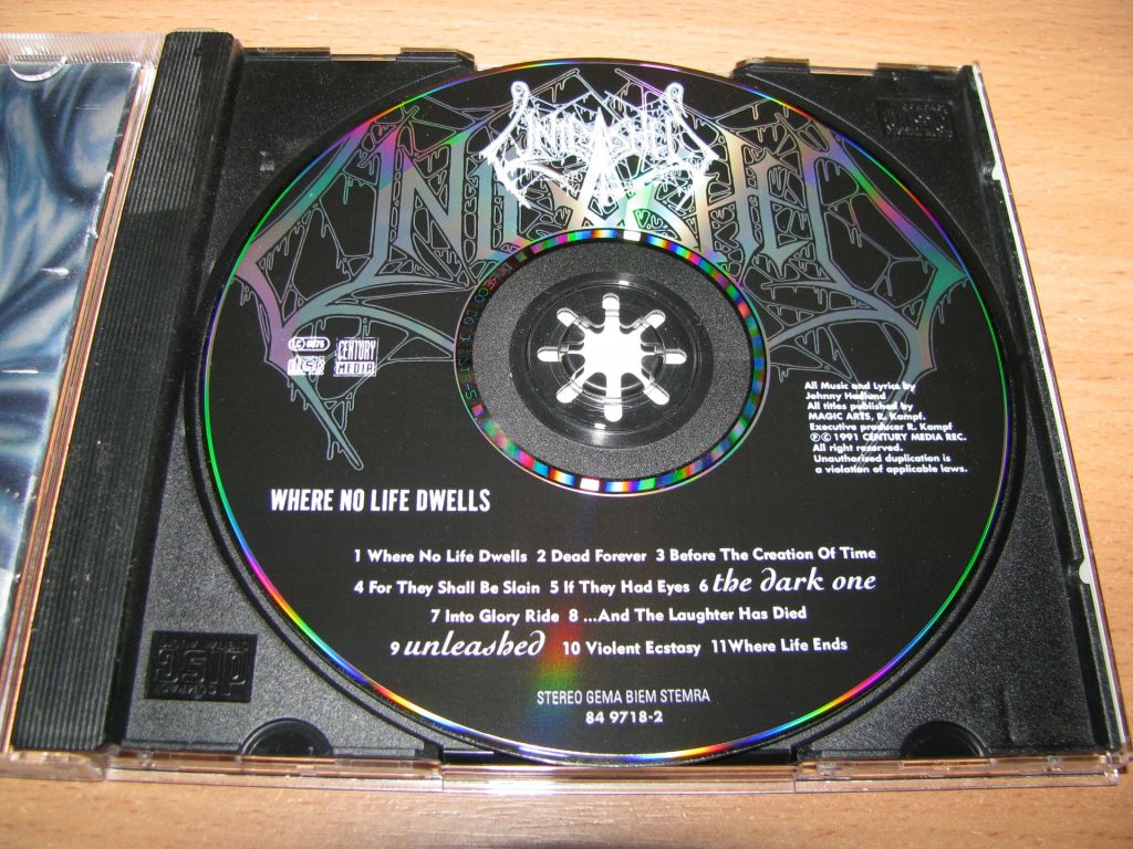UNLEASHED - Where No Life Dwells   (1991 Century Media) - фото фото фото 2