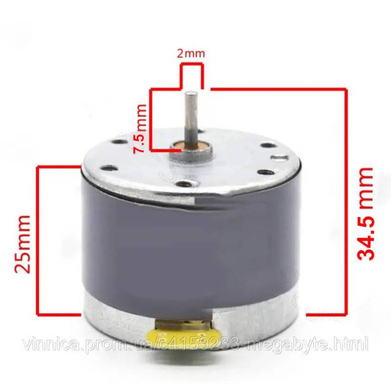 DC Motor Двигун EG-530YD-9BH Motor DC 9V 2000-4000 RPM CCW - фото фото фото 2