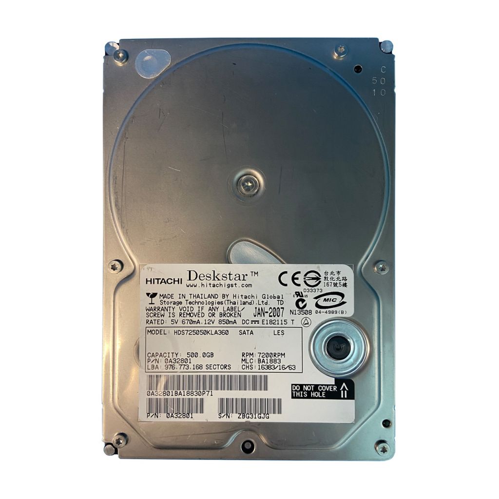 продам  500gb - 3,5" SATA  - HDS725050KLA360  - MOLEX - фото фото фото 1