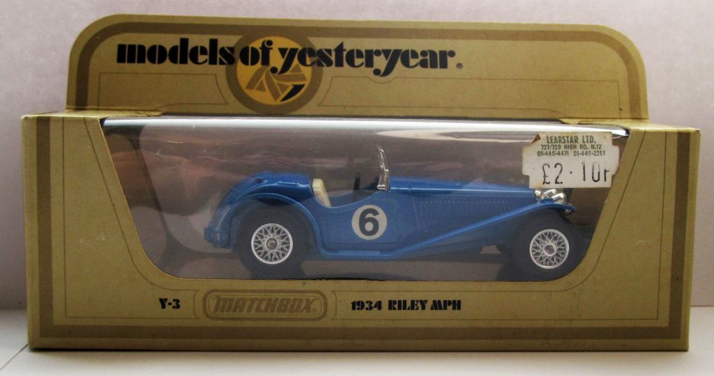 Riley MPH 1934 Matchbox Y- 3 England 1973 1:35 коробка - фото фото фото 7