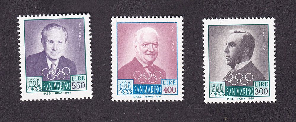 Сан Марино  1984 г  MNH - личности - - фото фото фото 0