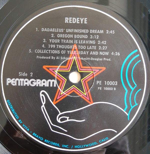 Redeye - Redeye - 1970.   (LP). 12. Vinyl. Пластинка. U.S.A. Оригинал. Rare. - фото фото фото 3