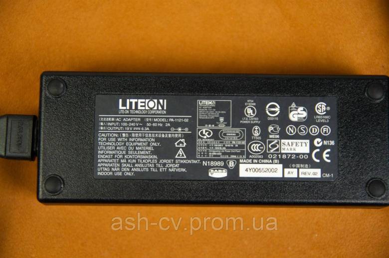 Блок живлення LITEON 19V 6.3A - фото фото фото 4