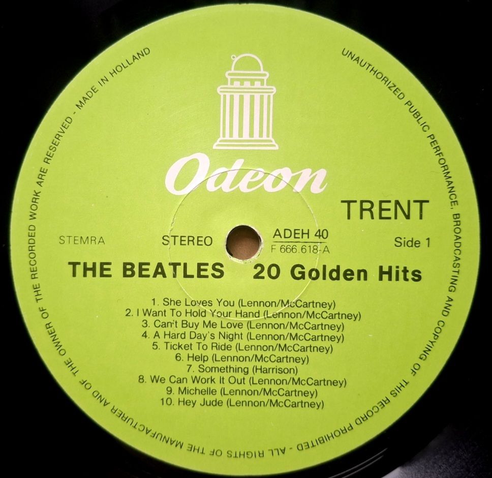 The Beatles - 20 Golden Hits - 1963-70.  (LP). 12. Vinyl. Пластинка. Nitherlands. - фото фото фото 3