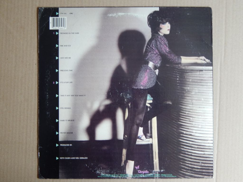 Pat Benatar ‎– Precious Time      (Chrysalis ‎– CHR 1346, US) EX/EX+ - фото фото фото 1