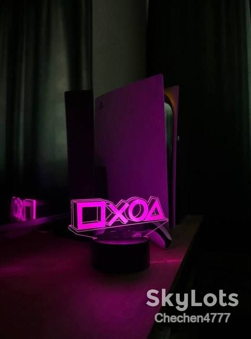 Настільний світильник із 3D-логотипом «PlayStation» - фото фото фото 3