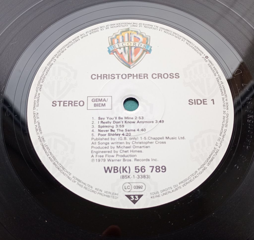 CHRISTOPHER CROSS  (1979) LP VG+/VG++ - фото фото фото 2