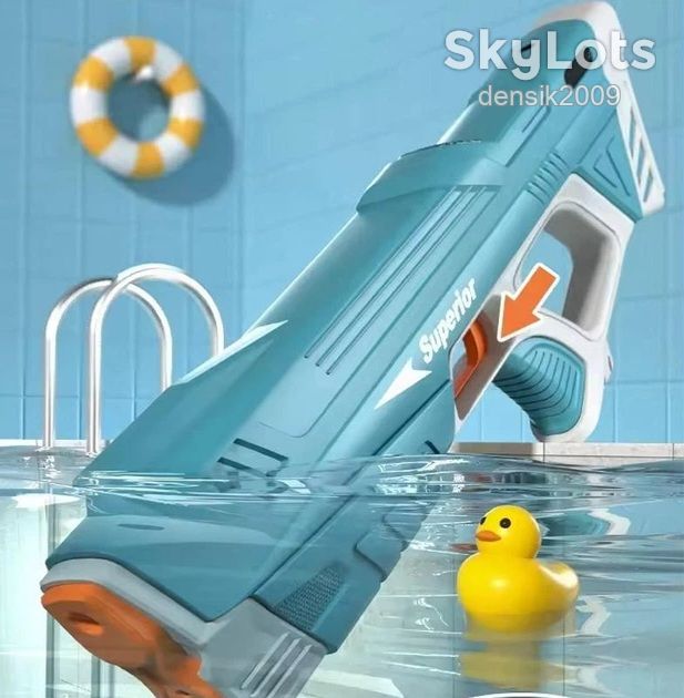 Водяний електричний автомат на акумуляторі Superior. Бластер з автоматичним насосом. - фото фото фото 6