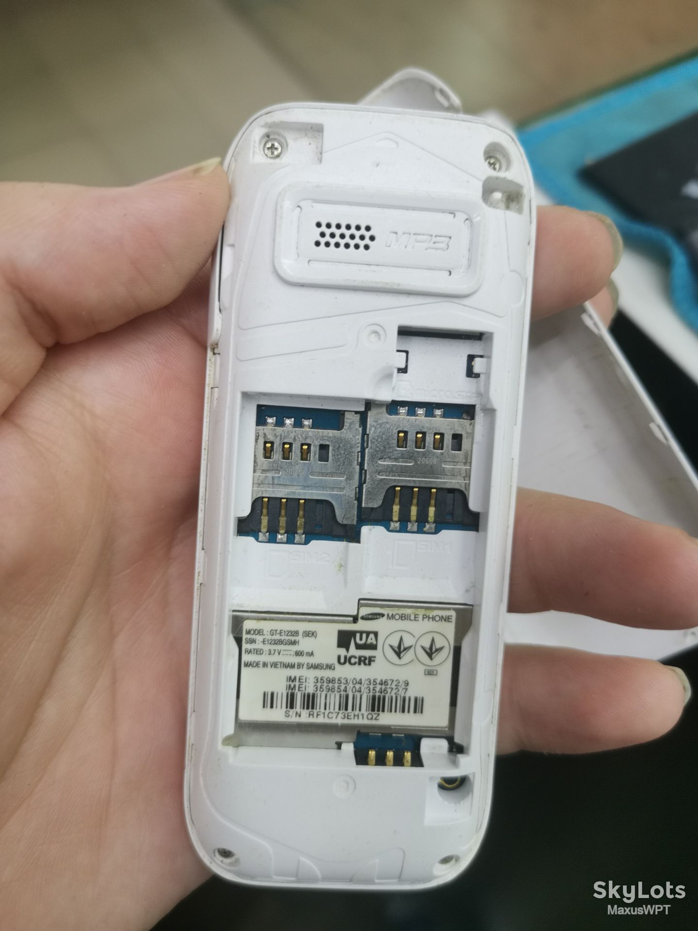 #1001 Sklad Samsung E1232B white - фото фото фото 3