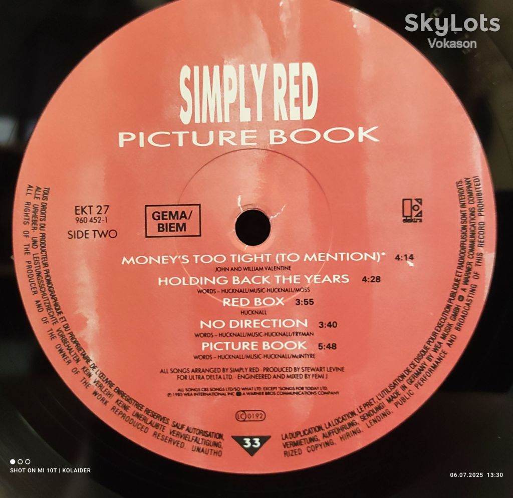 Simply Red  - Picture book  NM/VG++ - фото фото фото 3
