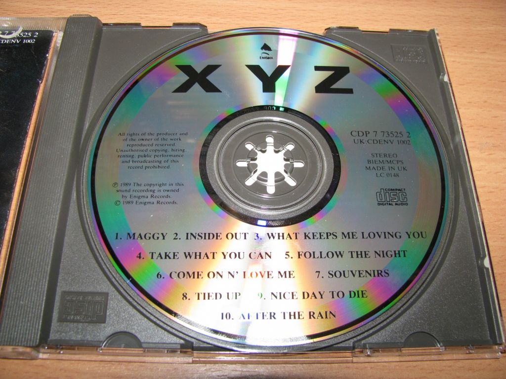 XYZ - Xyz   (1989 Enigma 1st press,UK) - фото фото фото 2