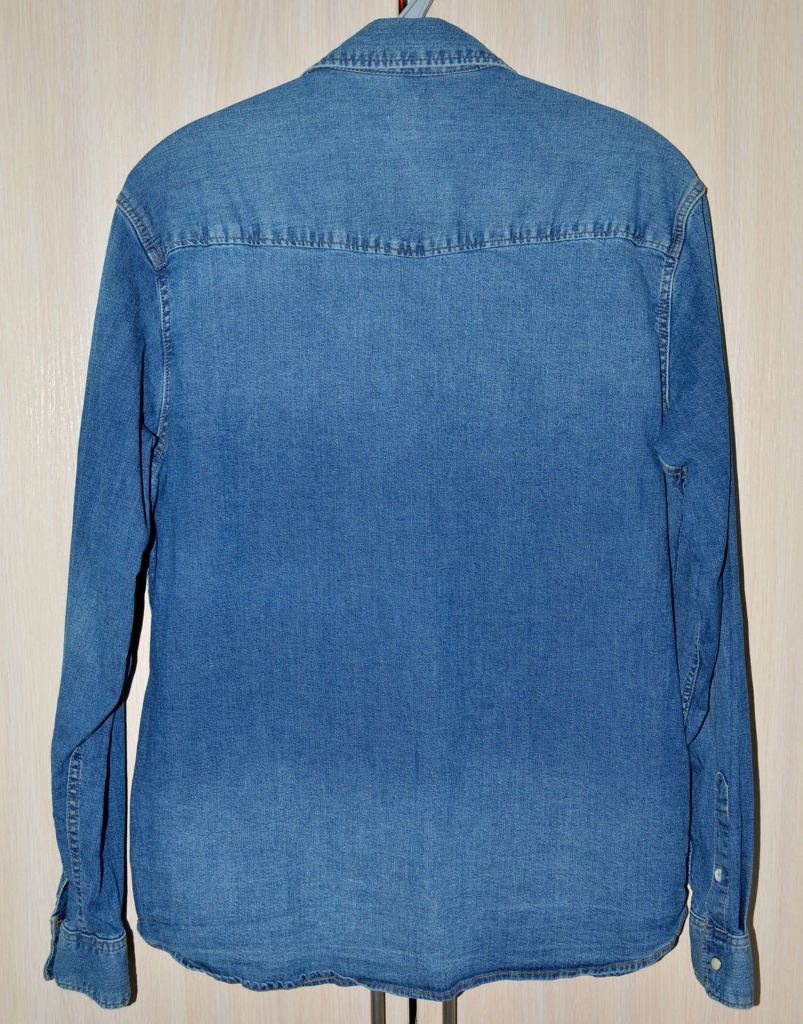 Сорочка H&amp;M джинсова original L сток Y12-M2-4 - фото фото фото 2