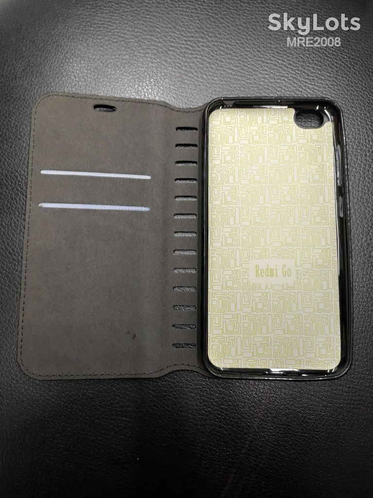 Чехол-книжка Folio Leather для Xiaomi Redmi GO black - фото фото фото 1