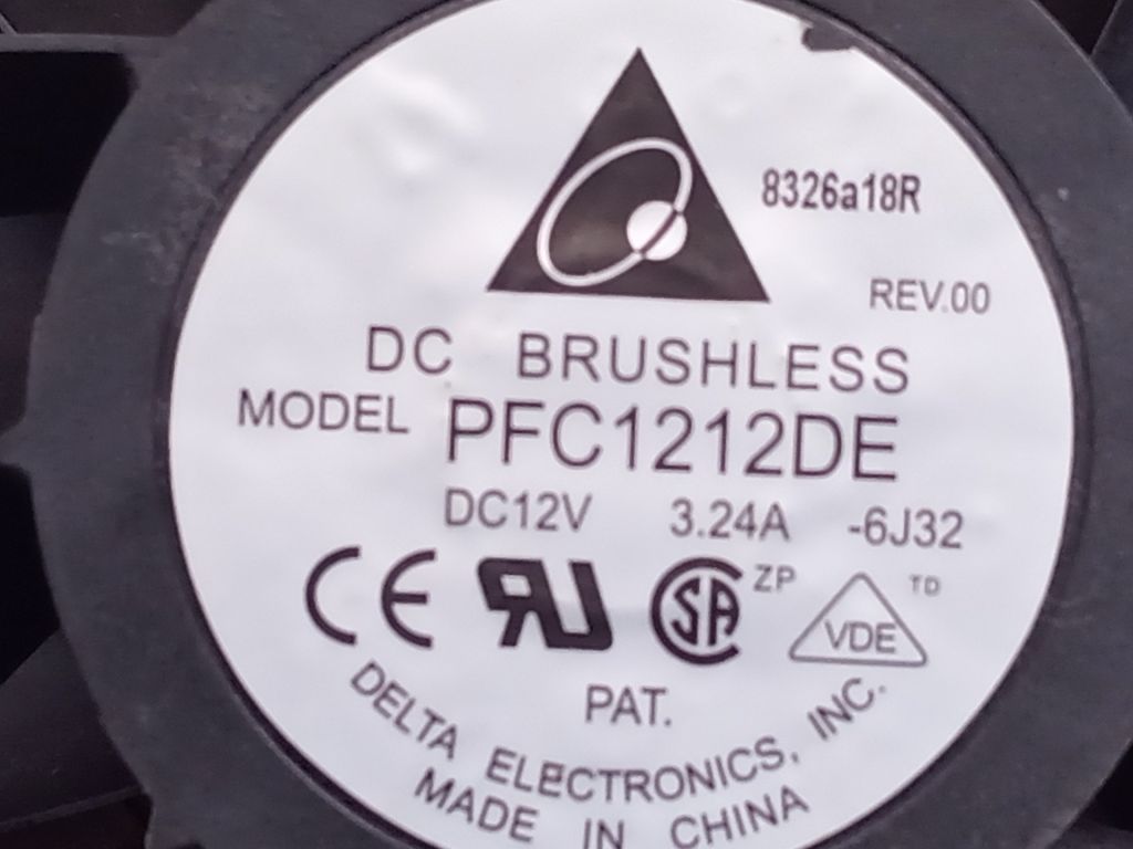 Б/У Кулер 120*120*38 Delta Electronics Model: PFC1212DE 12V, 3.24A, 5pin код. К156 - фото фото фото 3