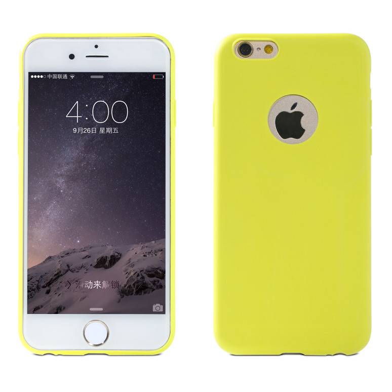 Чехол Remax для iPhone 6/6S Jelly Upgrade Yellow - фото фото фото 0