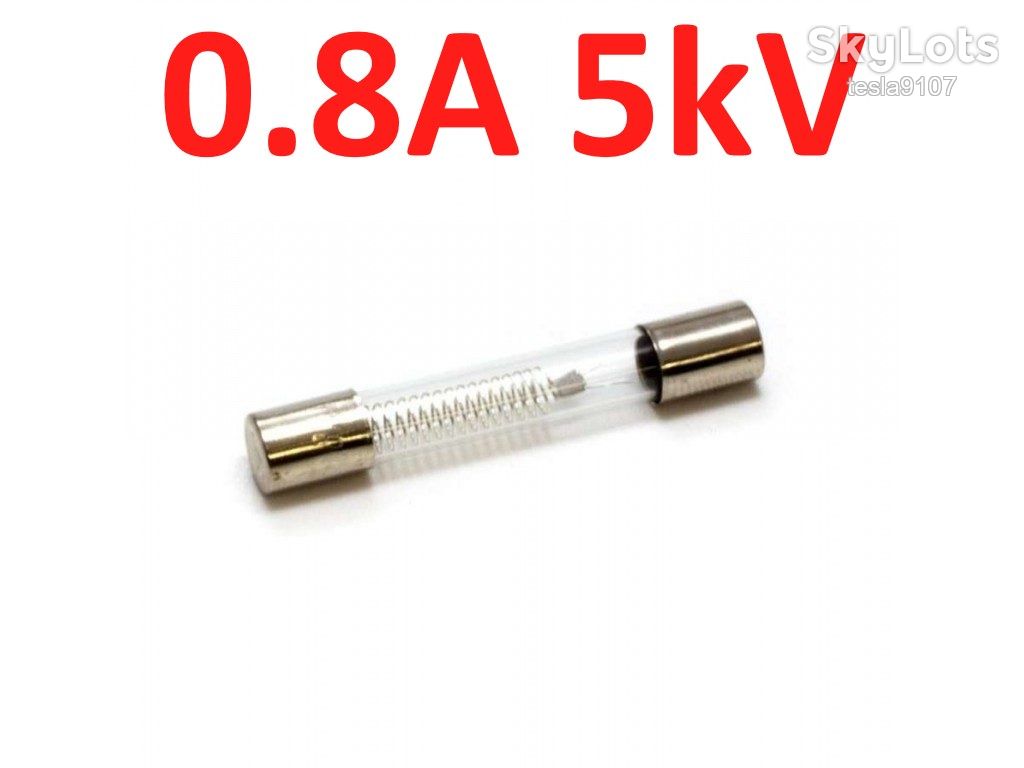 Предохранители высоковольтные 5kV 0.8А  1шт - лот - фото фото фото 0