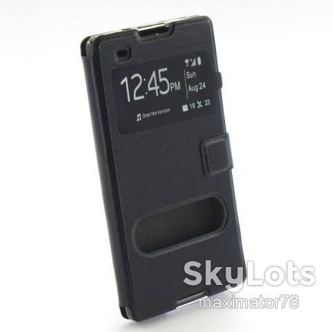 ЧЕХОЛ КНИЖКА SMART Sony Xperia C3 D2502 черный - фото фото фото 1