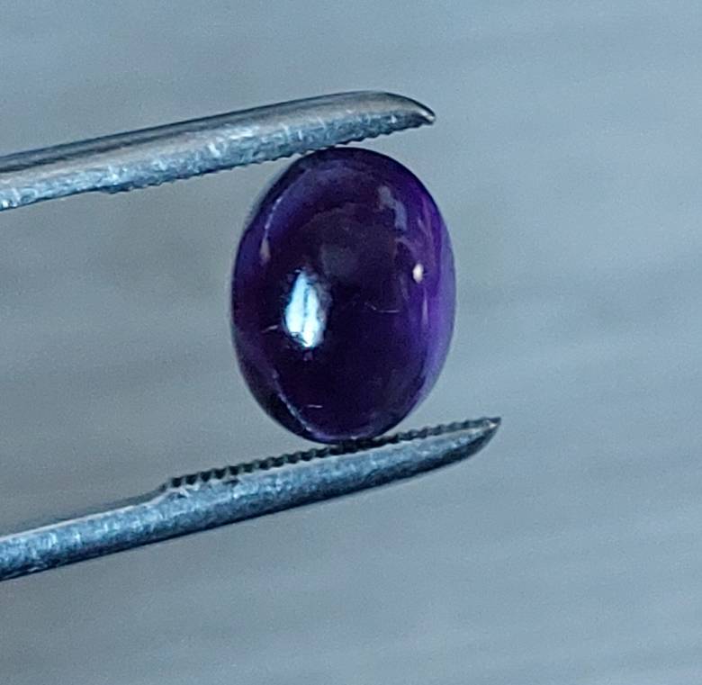 Аметист кабошон 6.7 Ct  12.95 х 9.8 мм - фото фото фото 3