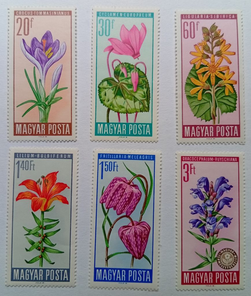 Венгрия 1966 Цветы, MNH - фото фото фото 0