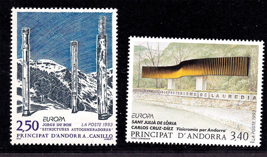 ZM Андорра 1993 г MNH - архитектура - фото фото фото 0