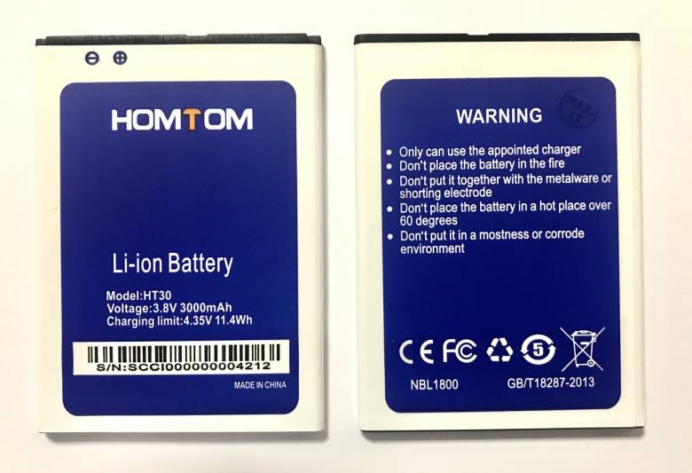 Homtom HT30 Аккумулятор Батарея - фото фото фото 0