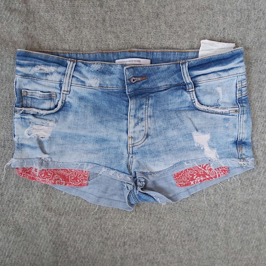 Шорты Синие Синие Zara p.S - фото фото фото 0