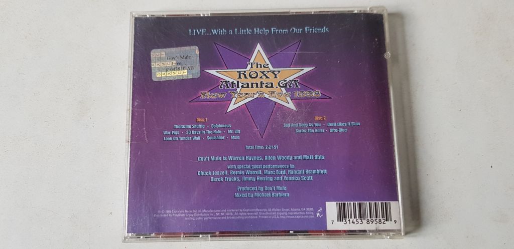 Gov't Mule Live... With A Little Help From Our Friends 2CD - фото фото фото 1