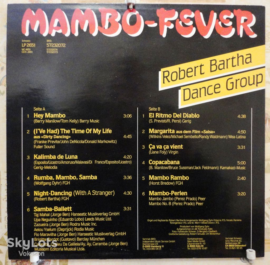 Robert Bartha Dance Group - Mambo Fever NM/Mint - фото фото фото 1
