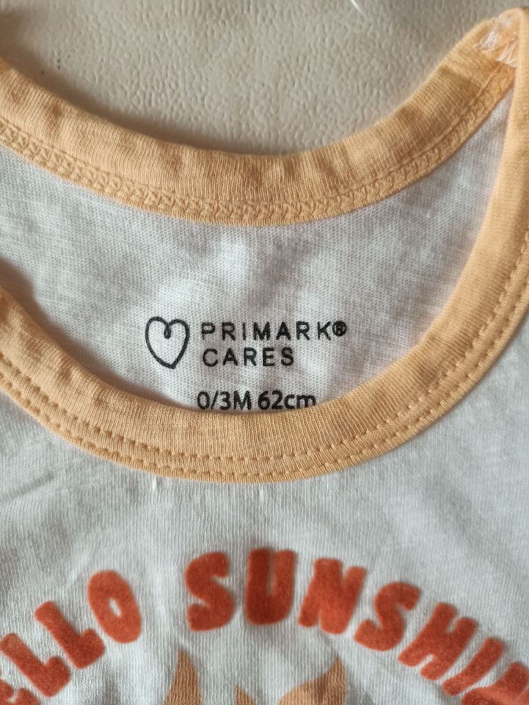 Майка для малюка primark 0-3 міс, 2-3, сонечко 6774 - фото фото фото 2