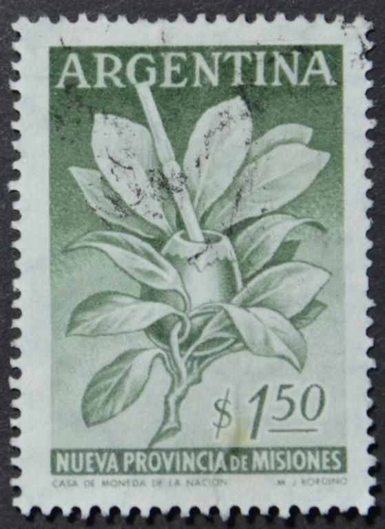 Аргентина Флора Йерба мате (Ilex paraguariensis) 1956 - фото фото фото 0