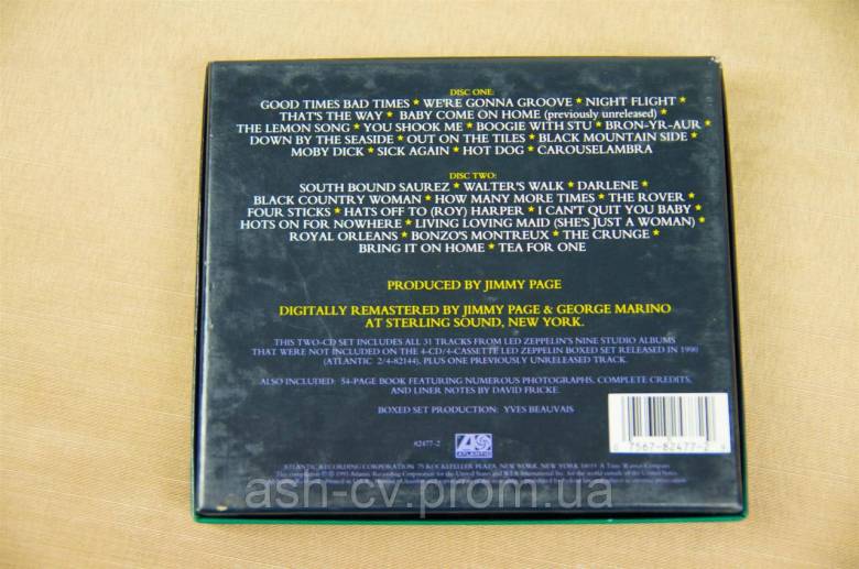 Музичний диск CD. LED ZEPPELIN (1993) 2cd - фото фото фото 3