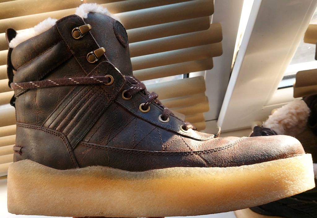 Шкіряні лімітовані теплі черевики Clarks - фото фото фото 3