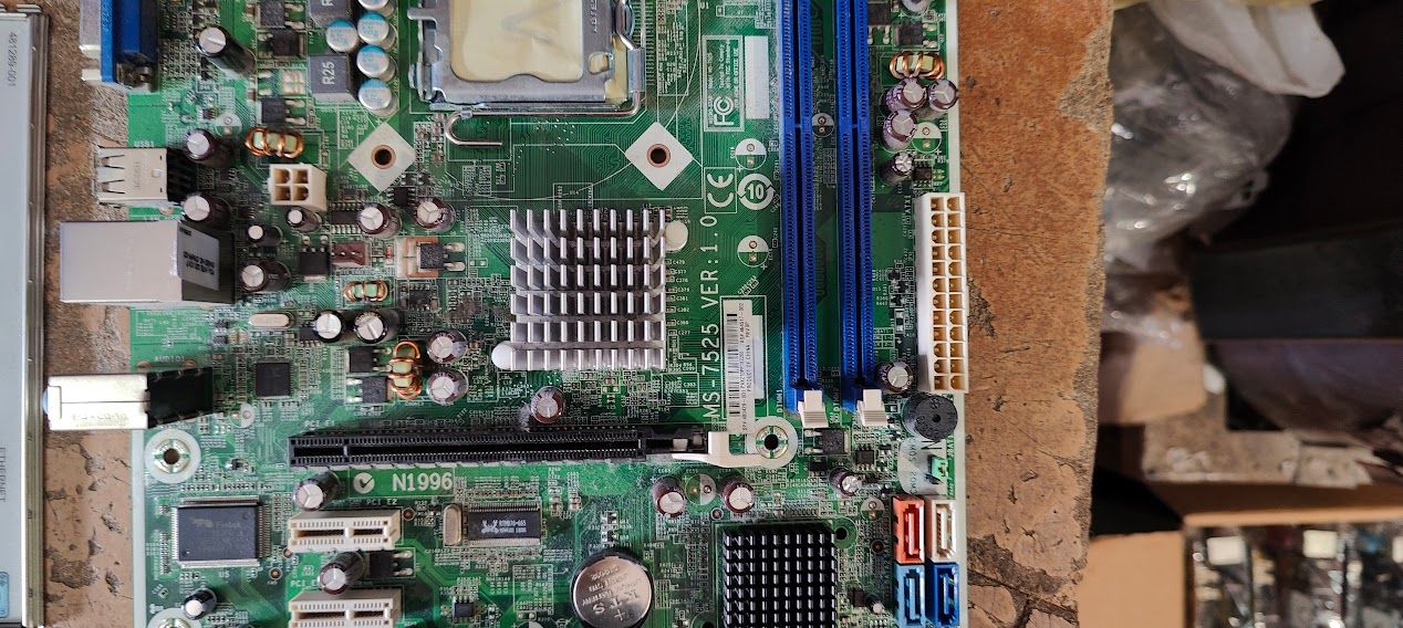 Мат. плата MSI MS-7525 VER:1.0 HP Boston-GL6 LGA775 G31 SATA MicroATX 2DDR2 № 230307110 - фото фото фото 1