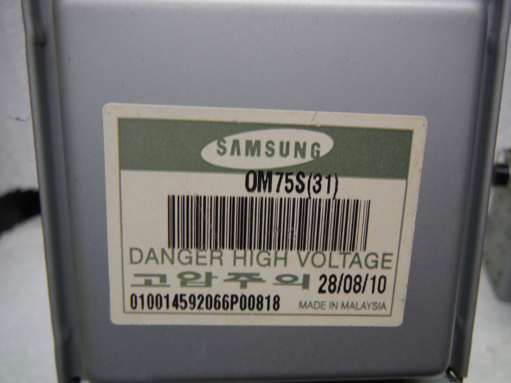 Магнетрон  до мікрохвильовки SAMSUNG OM75S  .№16 - фото фото фото 4