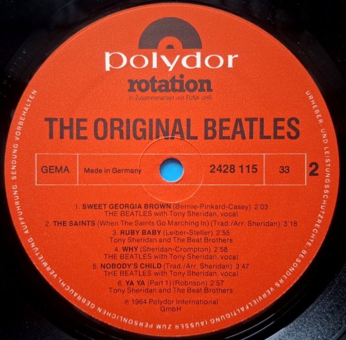 The Beatles - In Hamburg - 1961.  (LP). 12. Vinyl. Пластинка. Germany. - фото фото фото 3