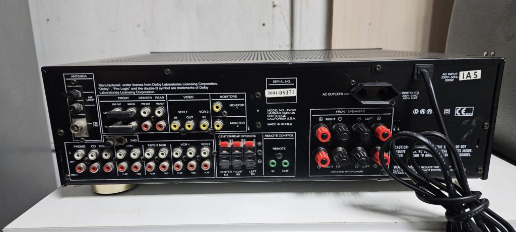 Ресівер Harman Kardon AVR 20 - фото фото фото 4
