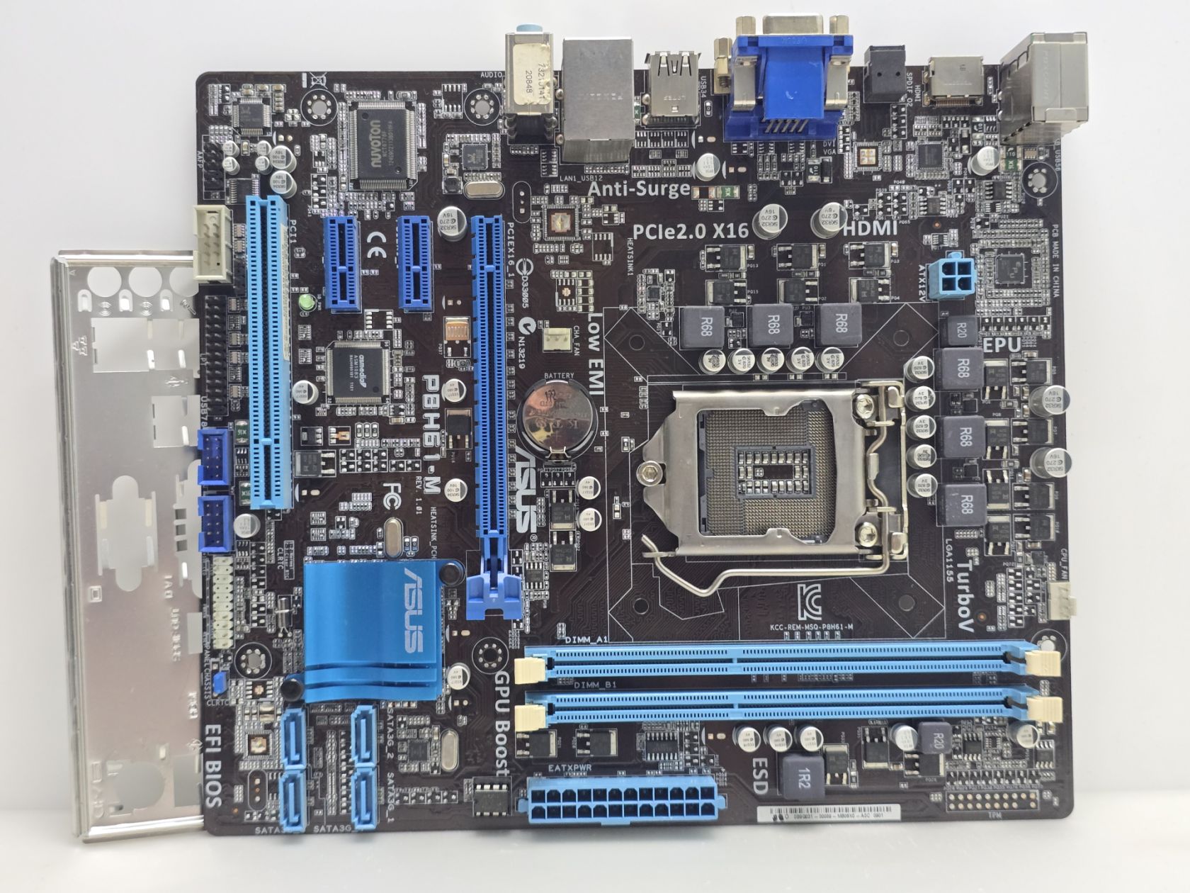 Материнська плата s1155 ASUS P8H61-M  (Socket 1155,DDR3,б/у) - фото фото фото 0